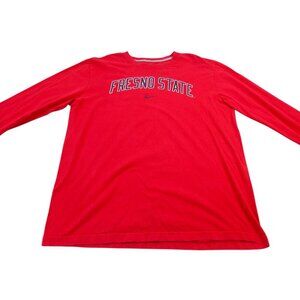 Fresno State Bulldogs T-Shirt Mens XL Red Nike NCAA Football Sports Regular Fit